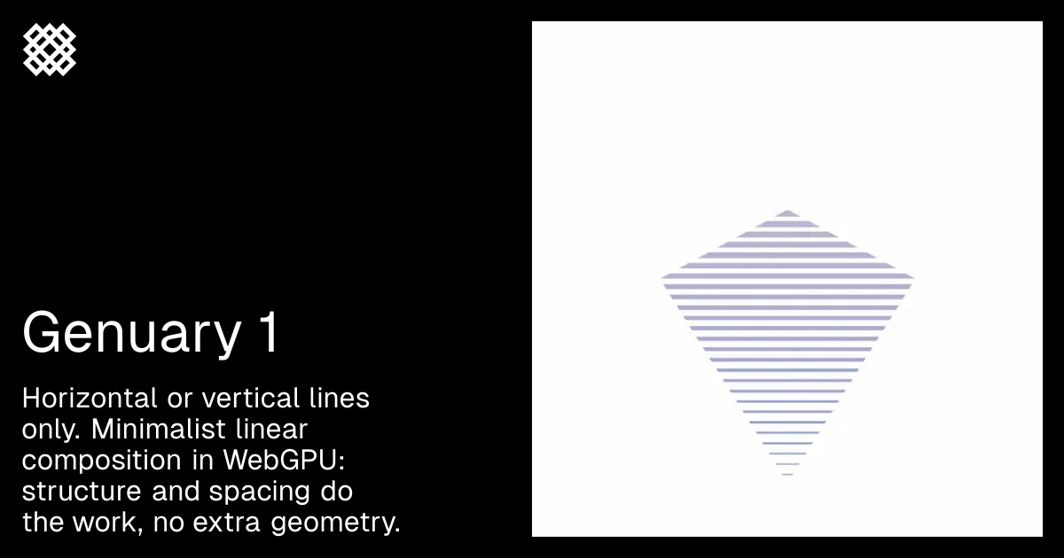Genuary 1 — Fragments