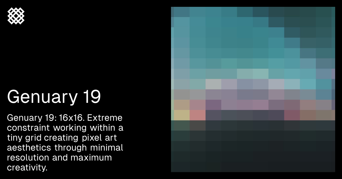 Genuary 19 — Fragments